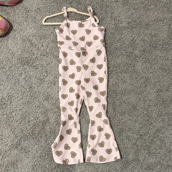 Tullabee Other - Tullabee Pink Heart Football Jumpsuit